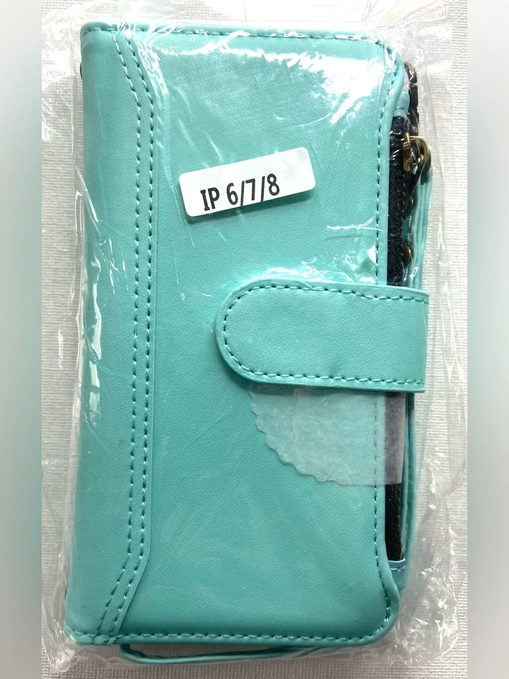 iPhone 6/7/8 Aqua Turquoise Phone Wallet Case